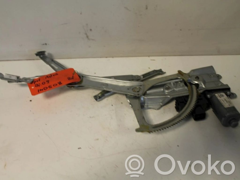 Opel Astra H Regulador manual de la ventanilla delantera 