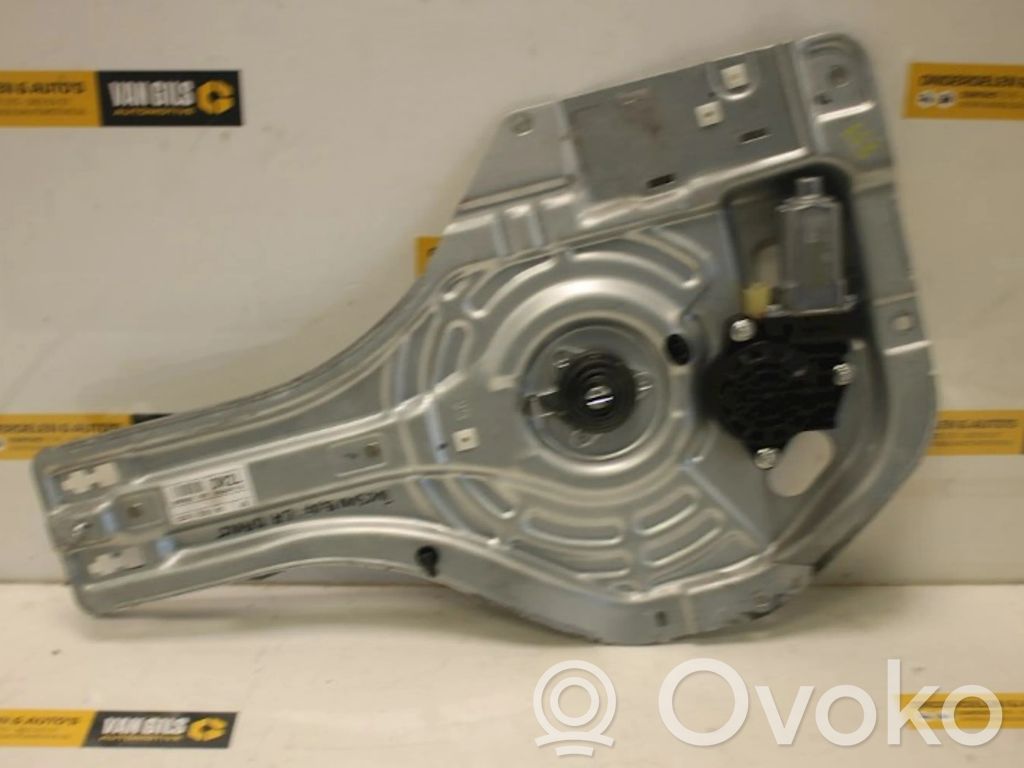 Hyundai Tucson JM Regulador manual de la ventanilla trasera