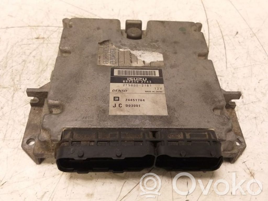 Engine control unit/module   8973192743,2758002181,2758002181,8973192743