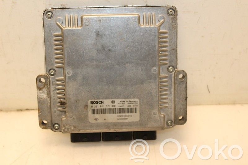 Centralina/modulo del motore   8200309318,0281011571,0281011571,8200309318,8200346254