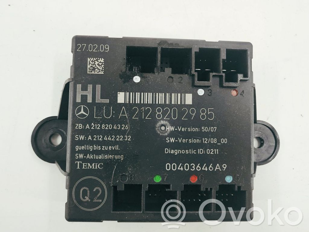 Door control unit/module   2128202985,A2128202985,2128202985,A2128202985