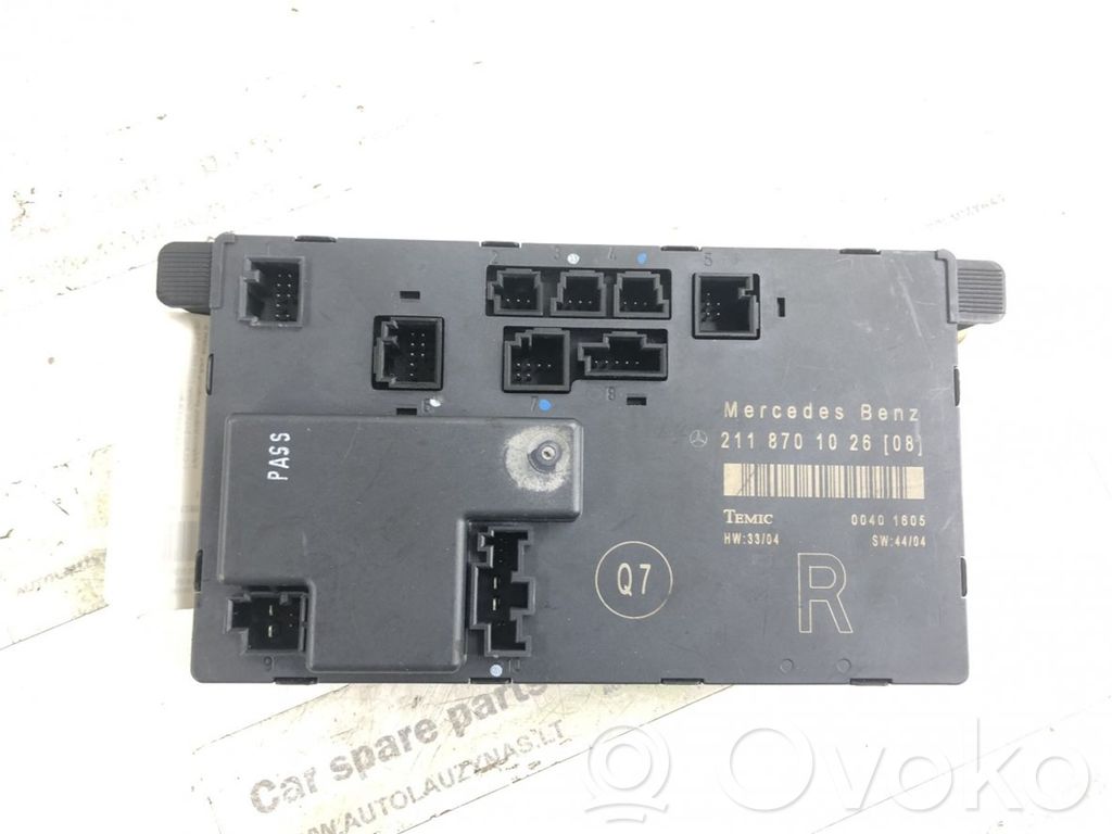 Door control unit/module   A2118701026,2118701026,2118701026,A2118701026