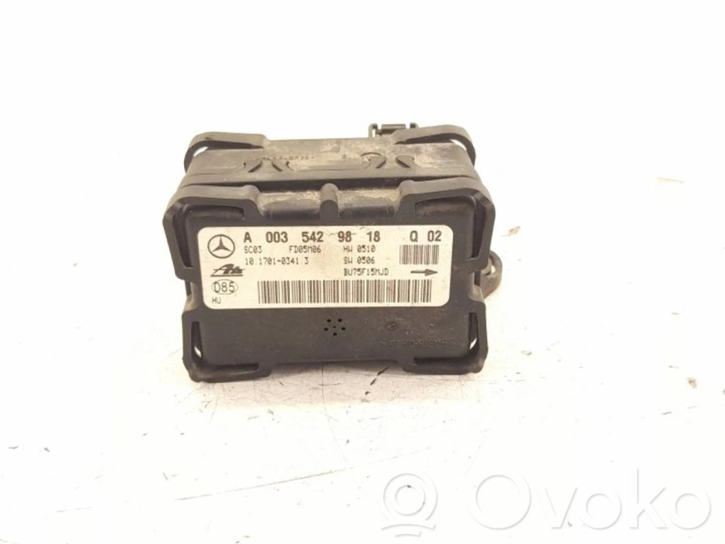 Mercedes-Benz C W203 Sensor ESP de aceleración de frecuencia del intermitente 