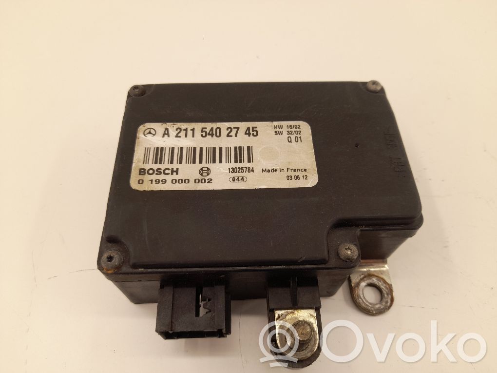 Mercedes-Benz E W211 Modul control baterie 