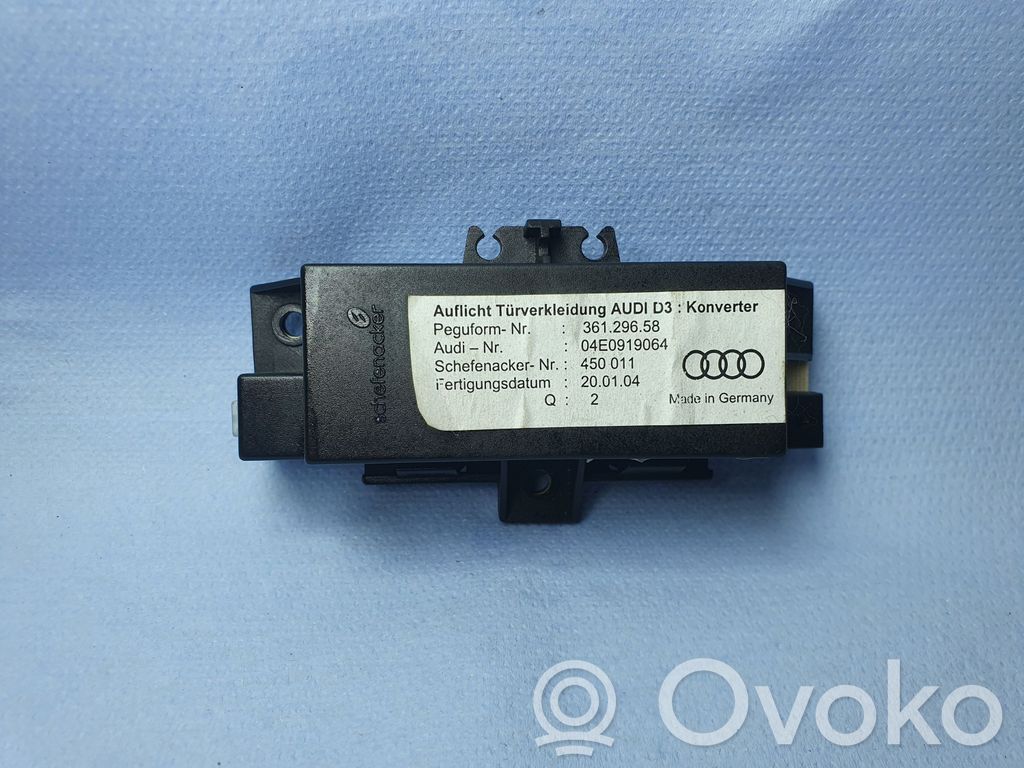 Audi A8 S8 D3 4E Unité de commande module de porte 
