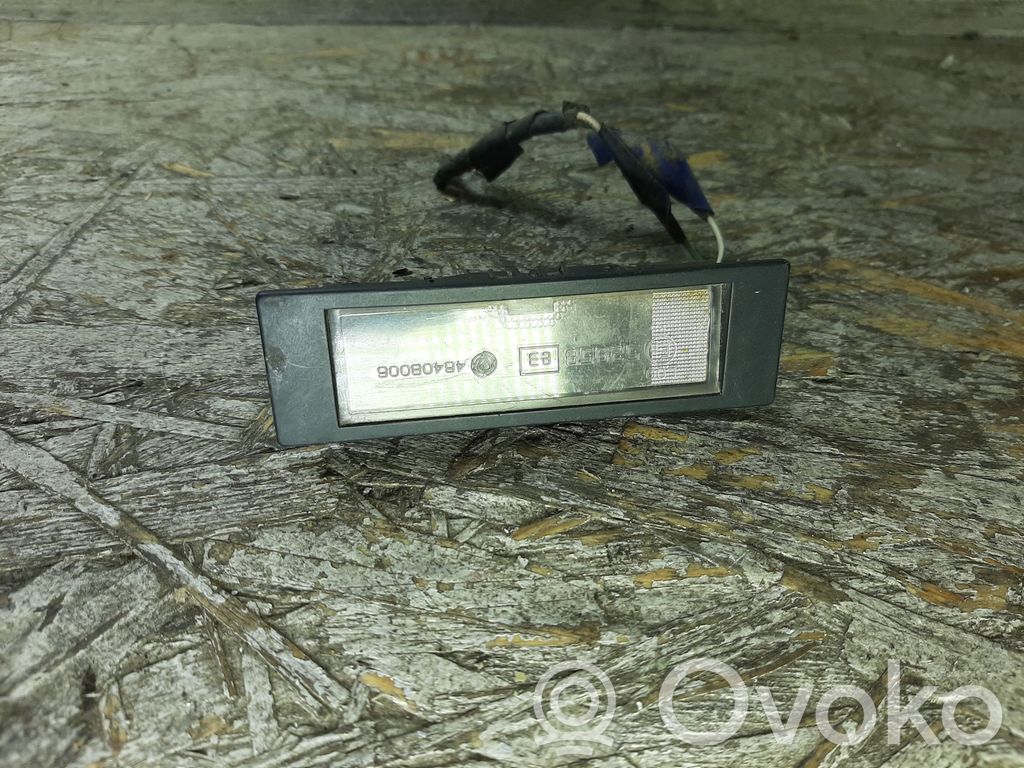 Toyota Yaris Éclairage de plaque d'immatriculation 