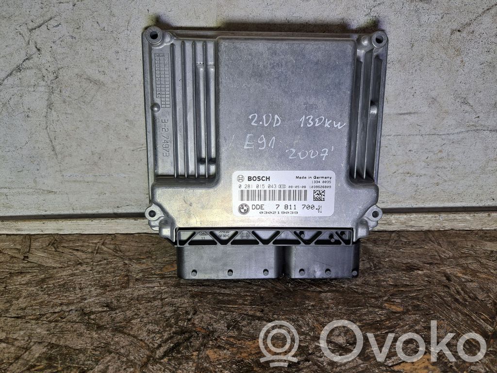 BMW 3 E90 E91 Unidad de control/módulo del motor 