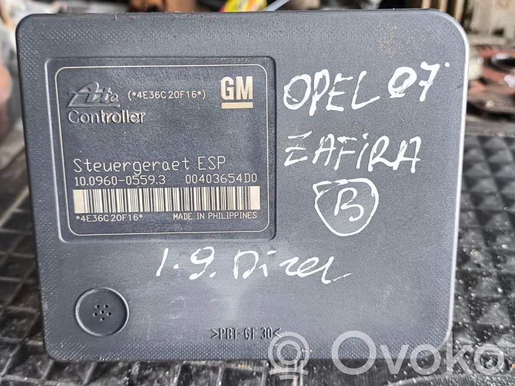 Opel Zafira B ABS Blokas 