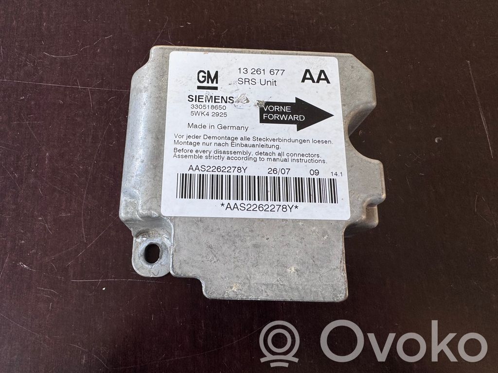 Opel Astra G Unidad de control/módulo del Airbag 