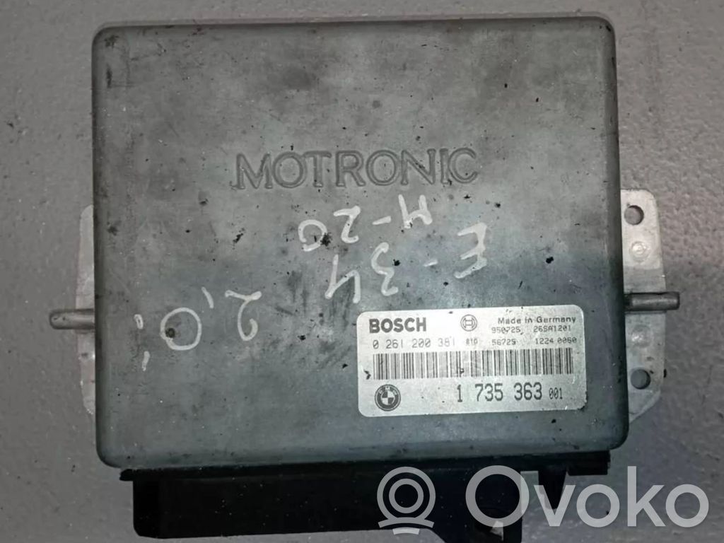 Engine control unit/module   0261200381,1735363001