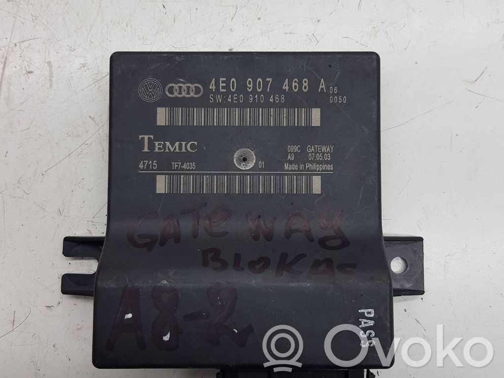 Audi A8 S8 D3 4E Kiti valdymo blokai/ moduliai 