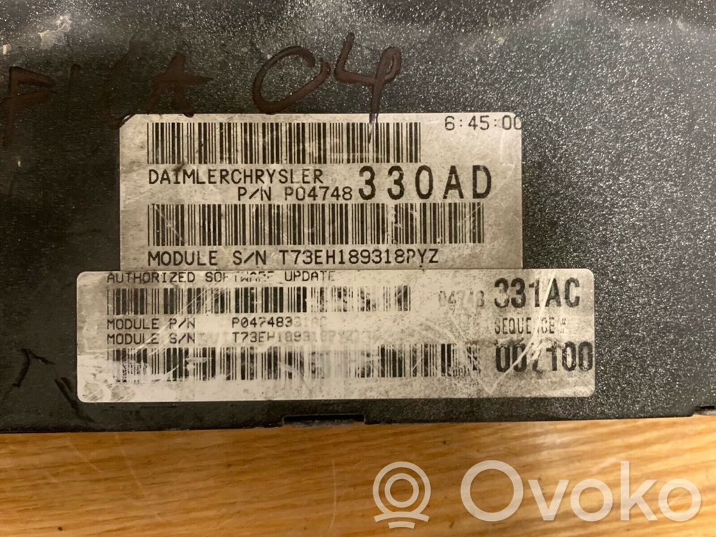 Chrysler Pacifica Engine control unit/module 