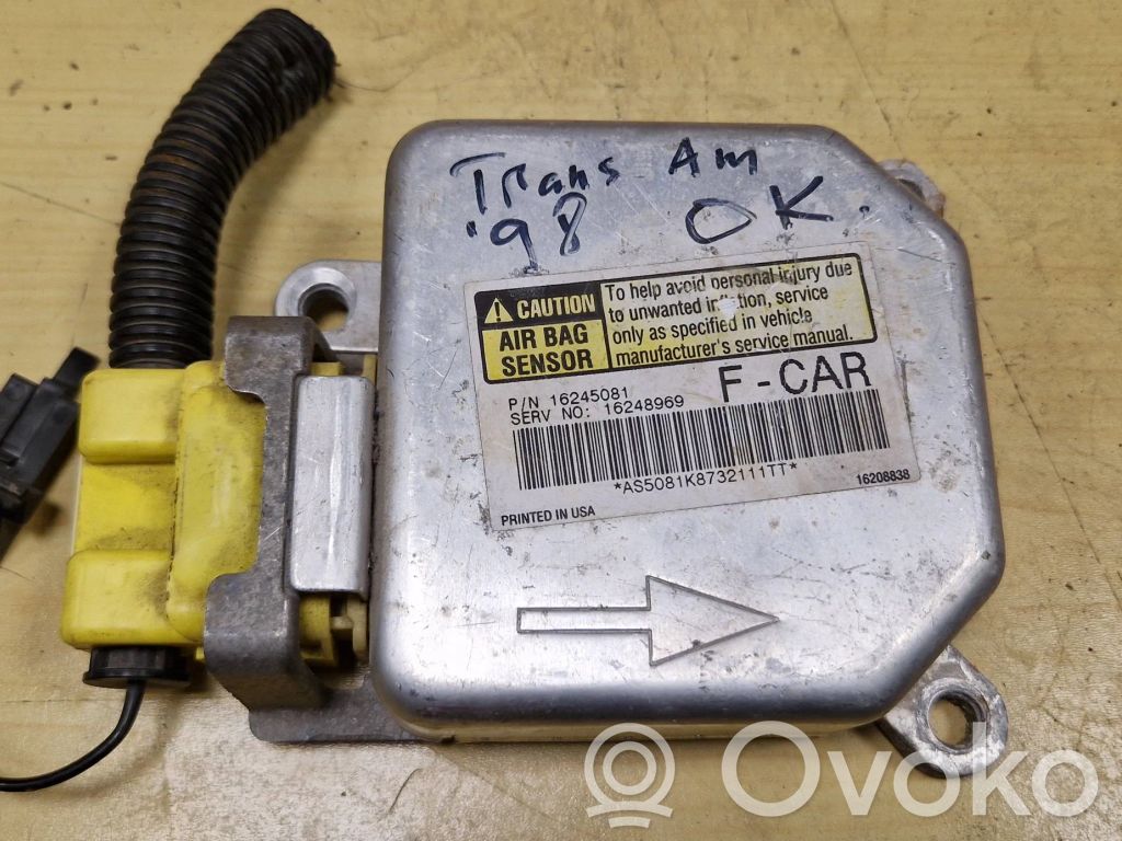 Airbag control unit/module   16245081,16248969,16208838,AS5801T8732111TT