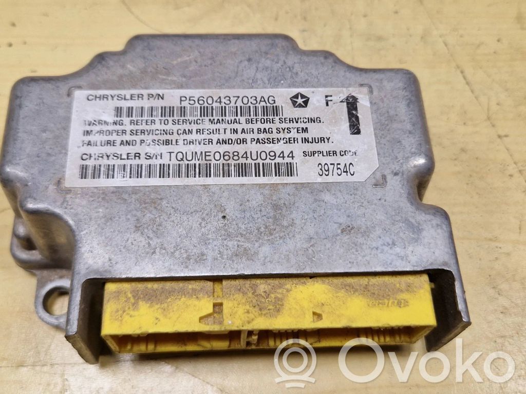 Unidad de control/módulo del Airbag   P56043703AG,TQDLE0684D0944