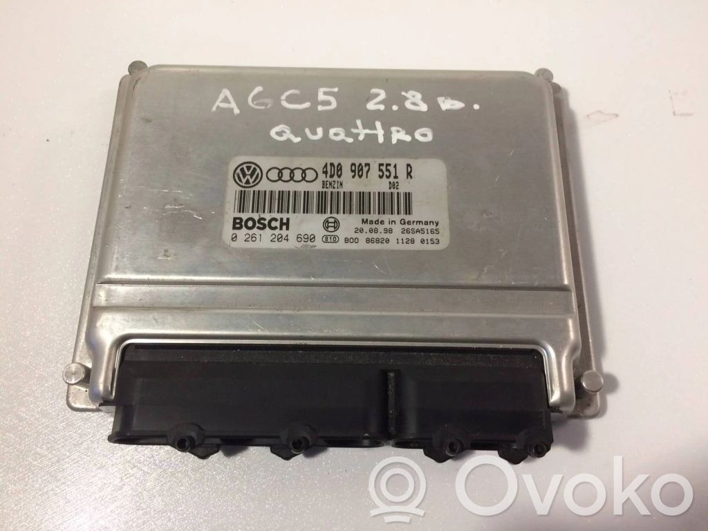 Engine control unit/module   4D0907551R,0261204690