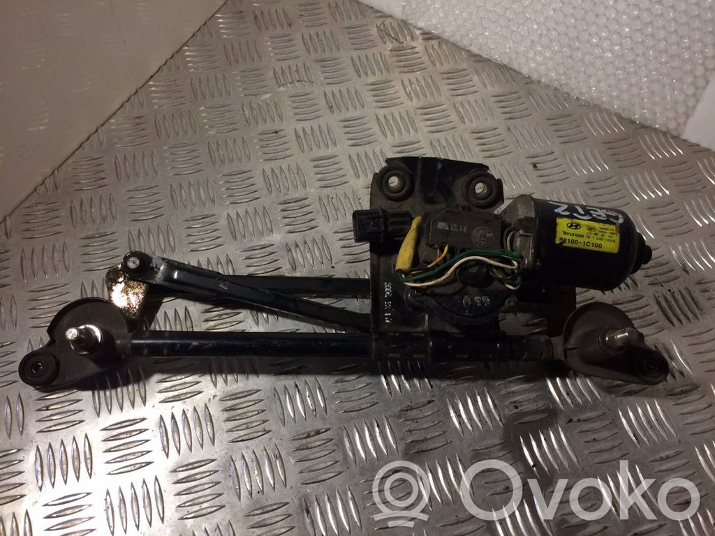 Hyundai Getz Wischergestänge Wischermotor vorne 
