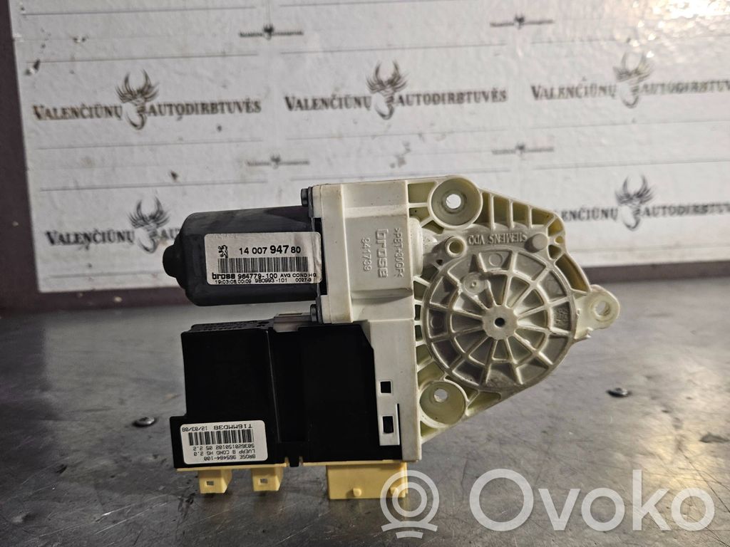 Peugeot 807 Front door window regulator motor 