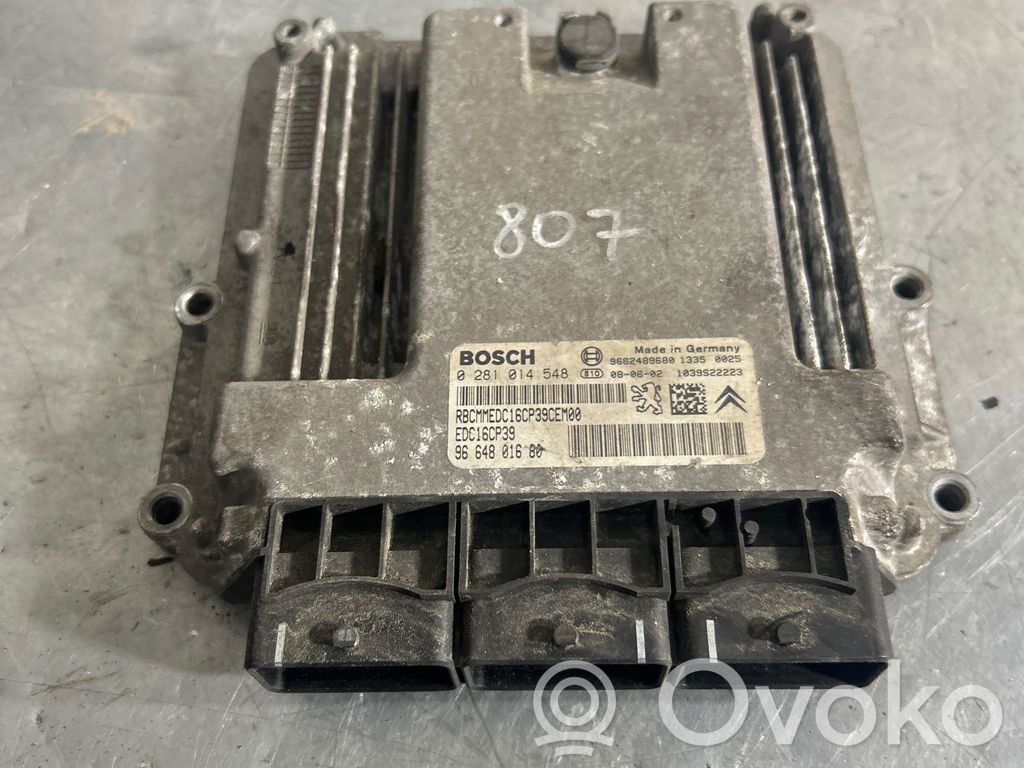Peugeot 807 Engine control unit/module 