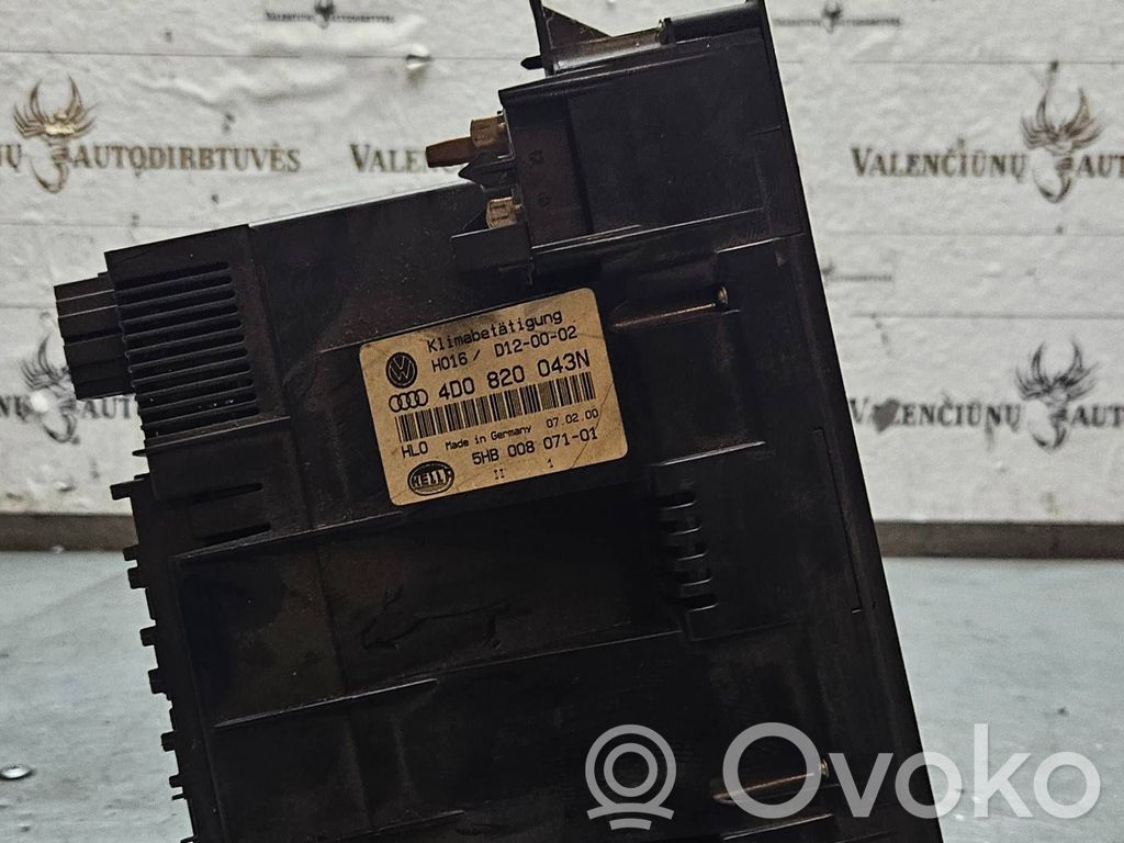 Climate control unit   4D0820043N,5HB00807101