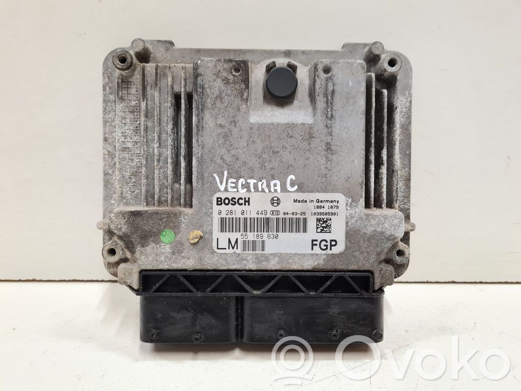 Engine control unit/module   0281011449,55189630
