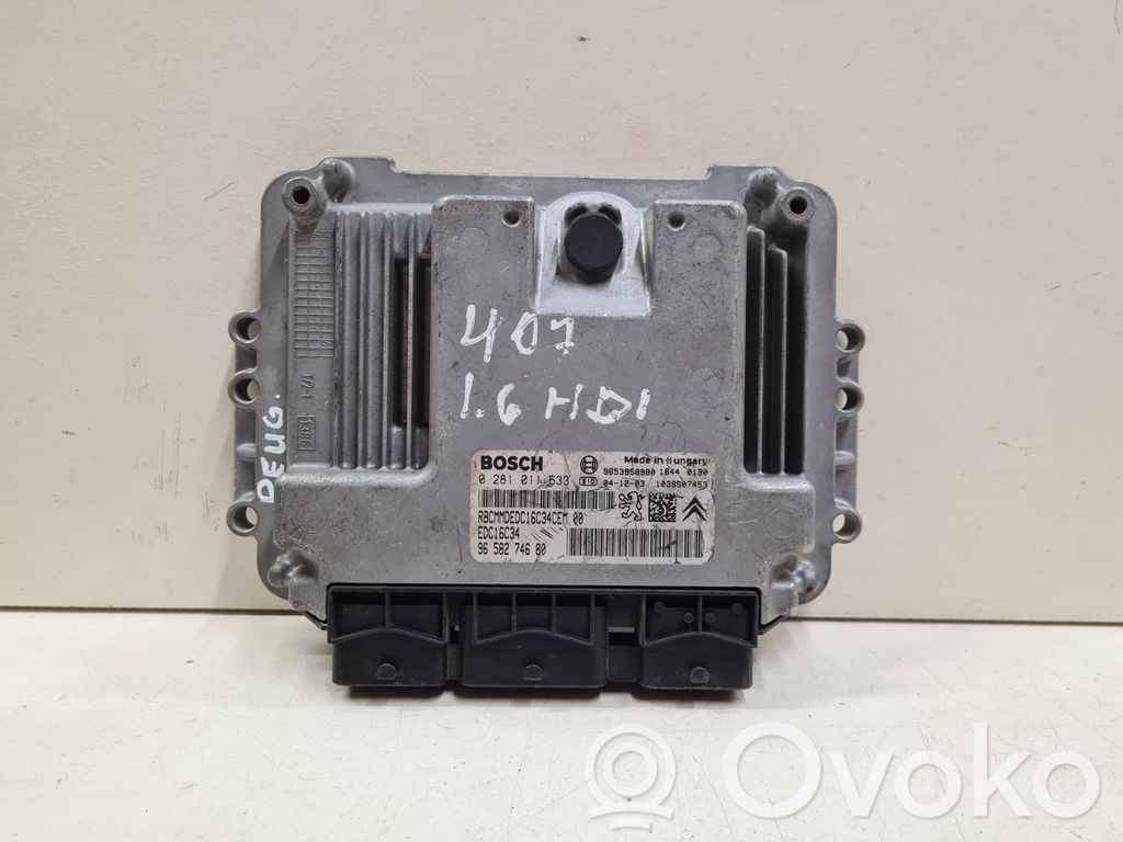 Peugeot 407 Engine control unit/module 