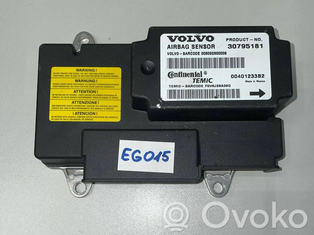 Volvo C70 Airbag control unit/module 