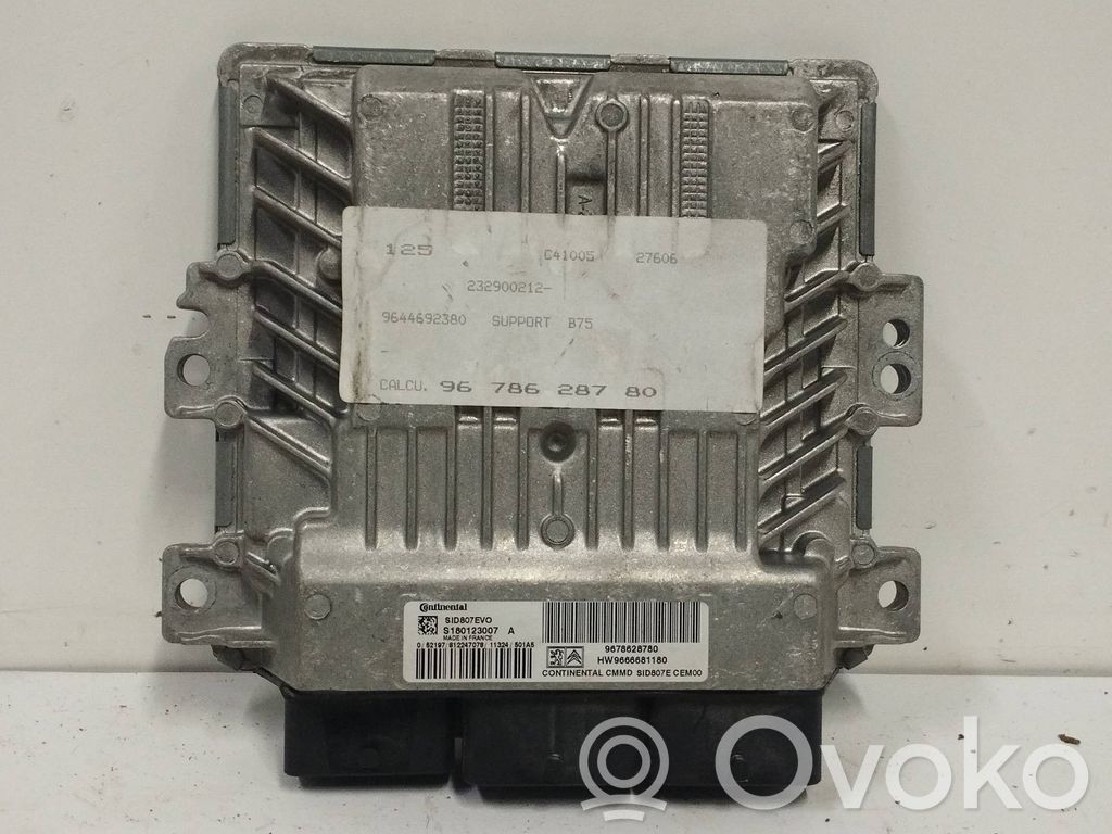 Unidad de control/módulo del motor   9678628780,HW9666681180,SID807EV0