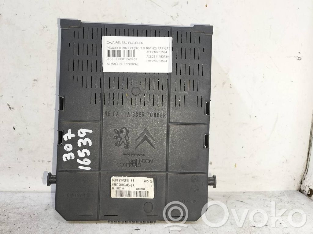 Peugeot 307 Unitate control BSM 