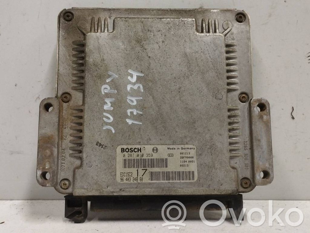 Citroen Jumpy Engine control unit/module 