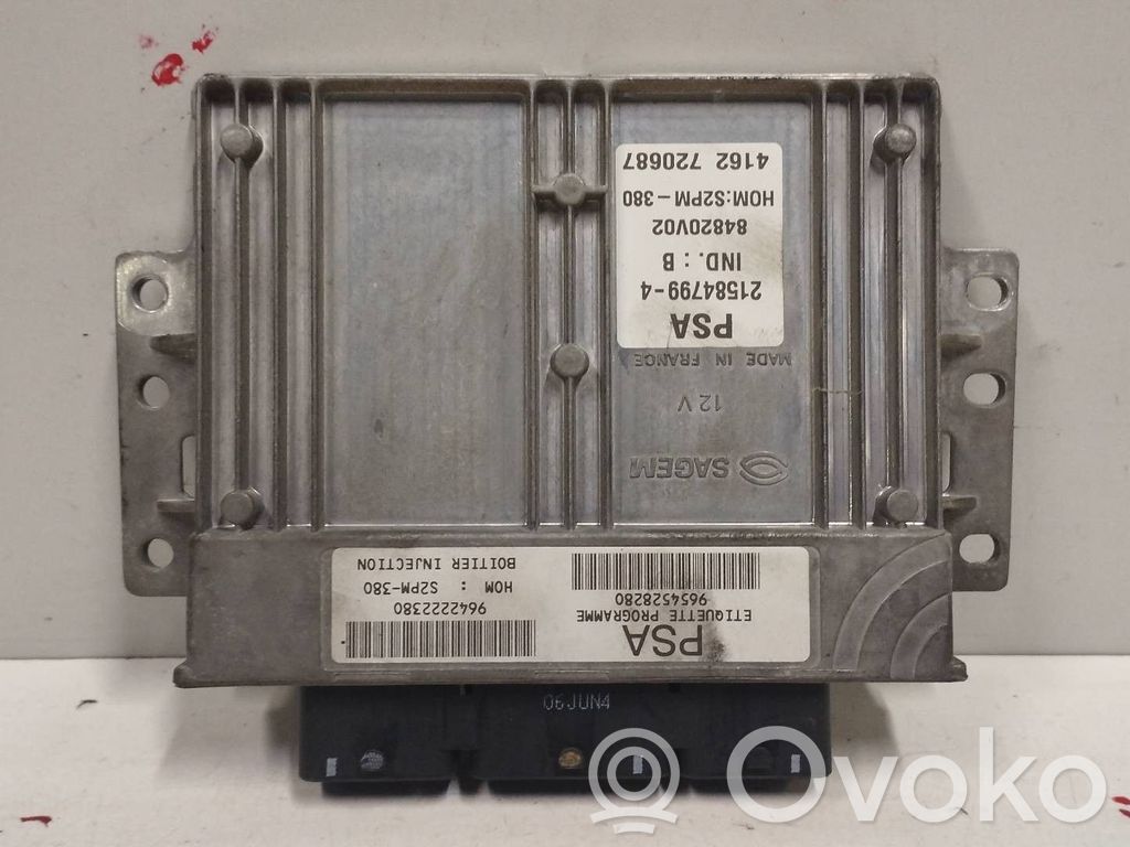 Engine control unit/module   9654528280,215847994,SAGEM