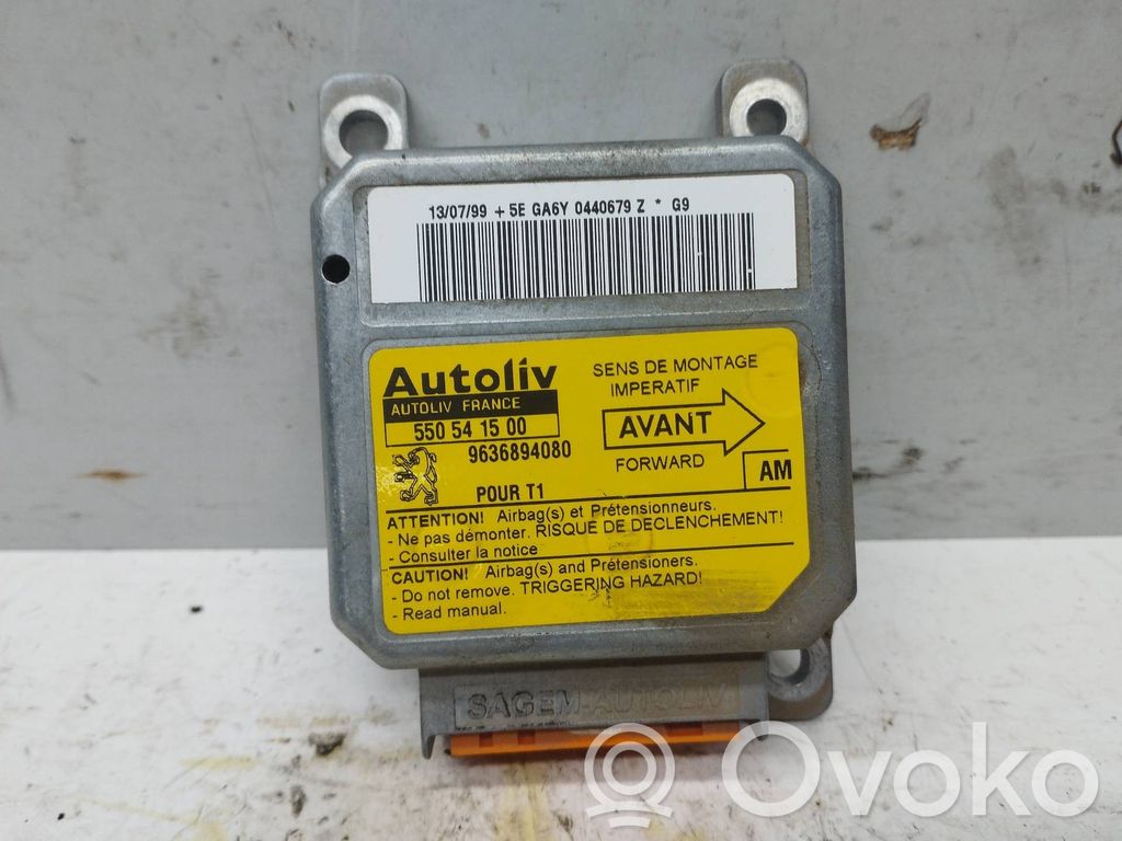 Centralina/modulo airbag   9636894080,550541500
