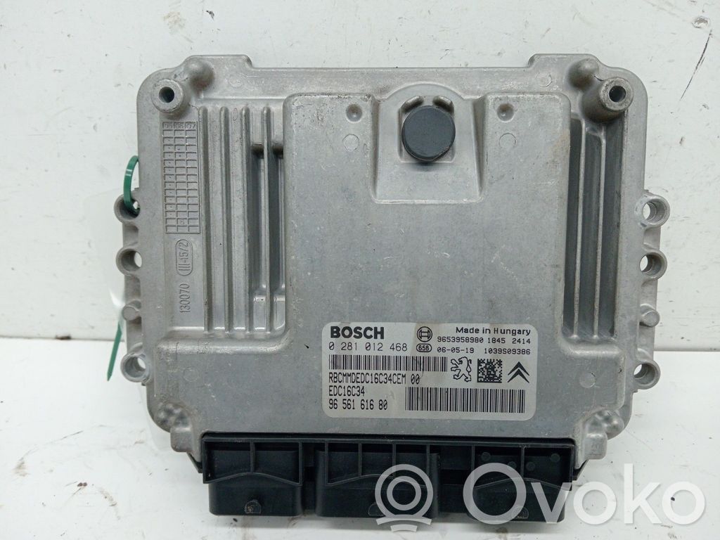 Unitate/modul de control motor   0281012468,9656161680,EDC16C34