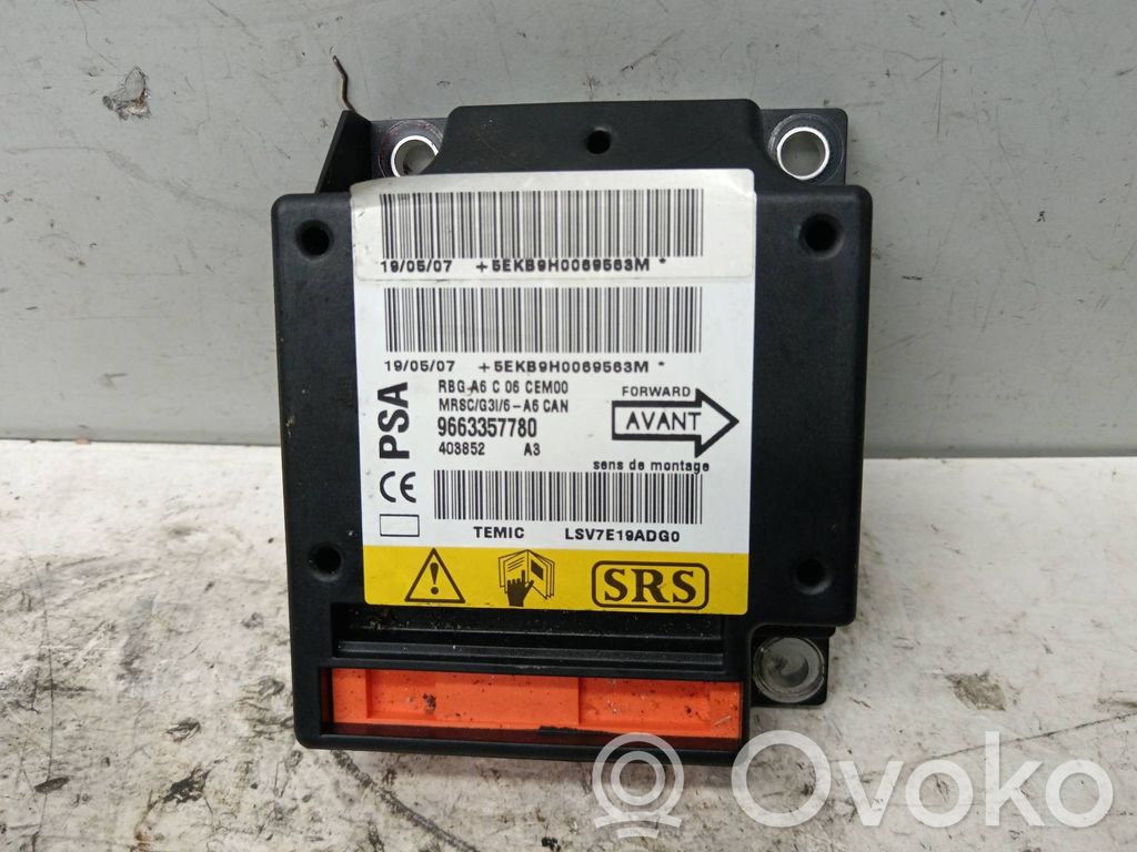Citroen C2 Unidad de control/módulo del Airbag 