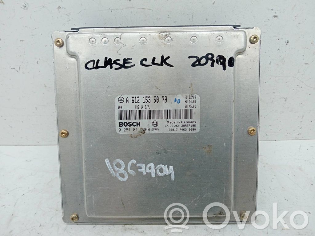 Mercedes-Benz CLK A209 C209 Engine control unit/module 