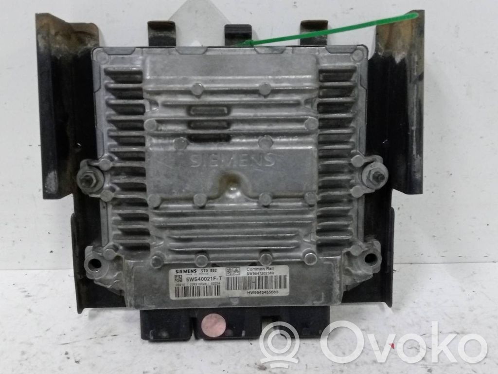 Engine control unit/module   5WS40021FT,5WS40021FT,SW9647202380