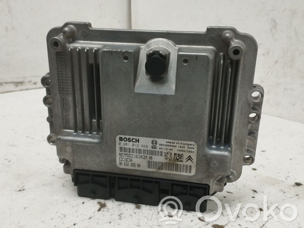 Unidad de control/módulo del motor   9663268380,0281012468,9653958980