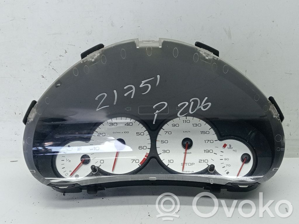 Peugeot 206 Tachimetro (quadro strumenti)
