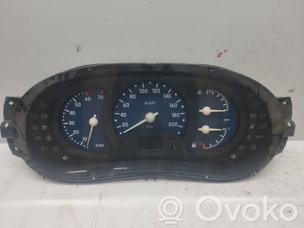 Renault Clio II Speedometer (instrument cluster) 
