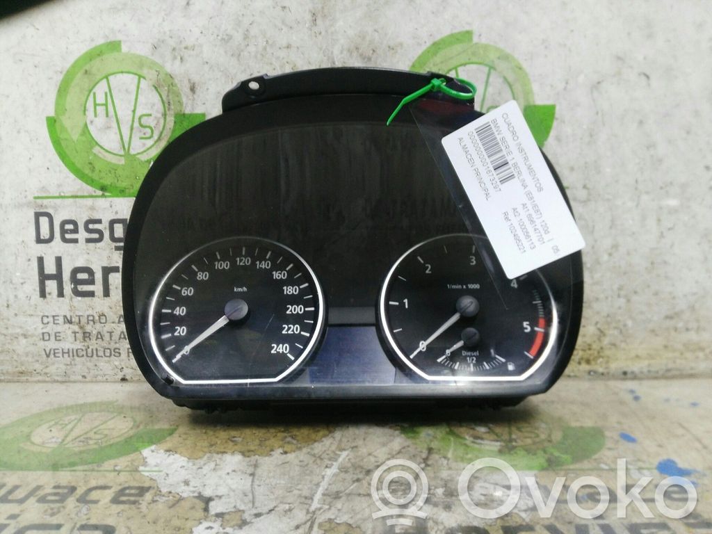 BMW 1 E81 E87 Geschwindigkeitsmesser Cockpit 