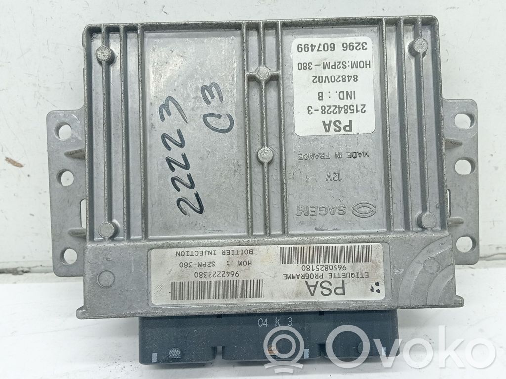 Engine control unit/module   9650825180,9642222380,215842283