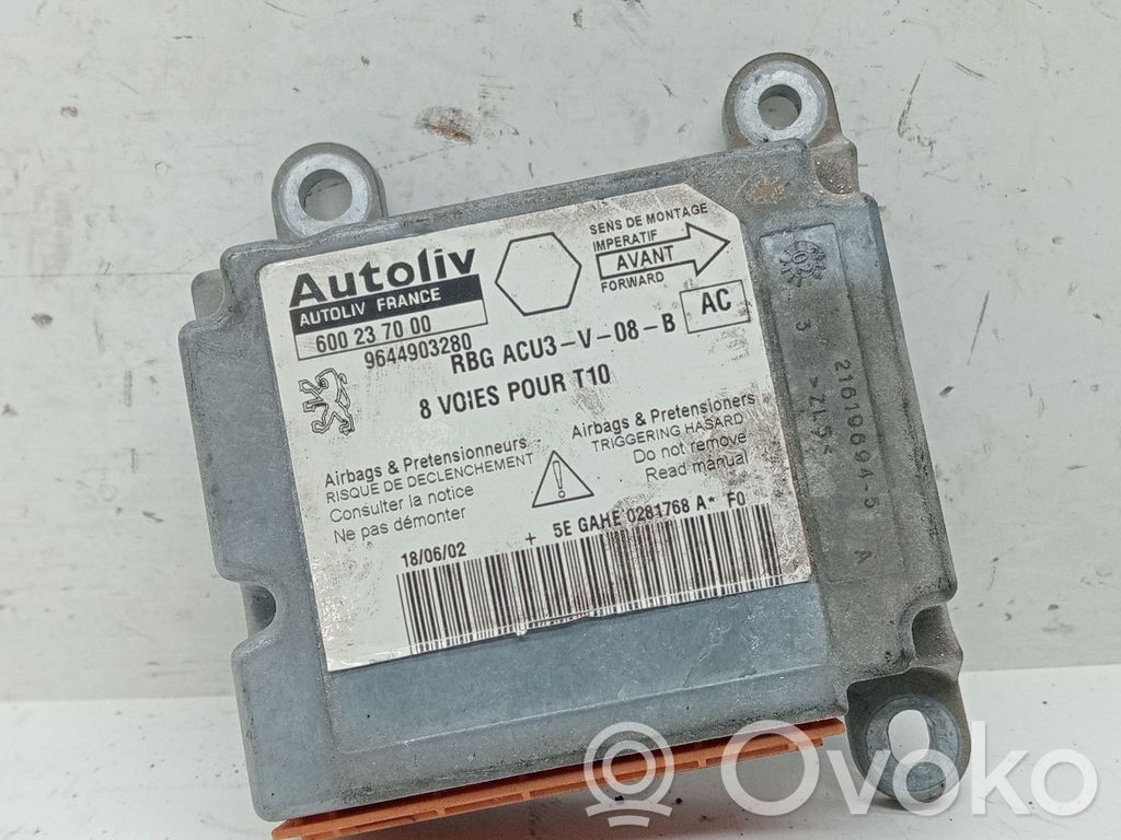 Peugeot 206 Centralina/modulo airbag 