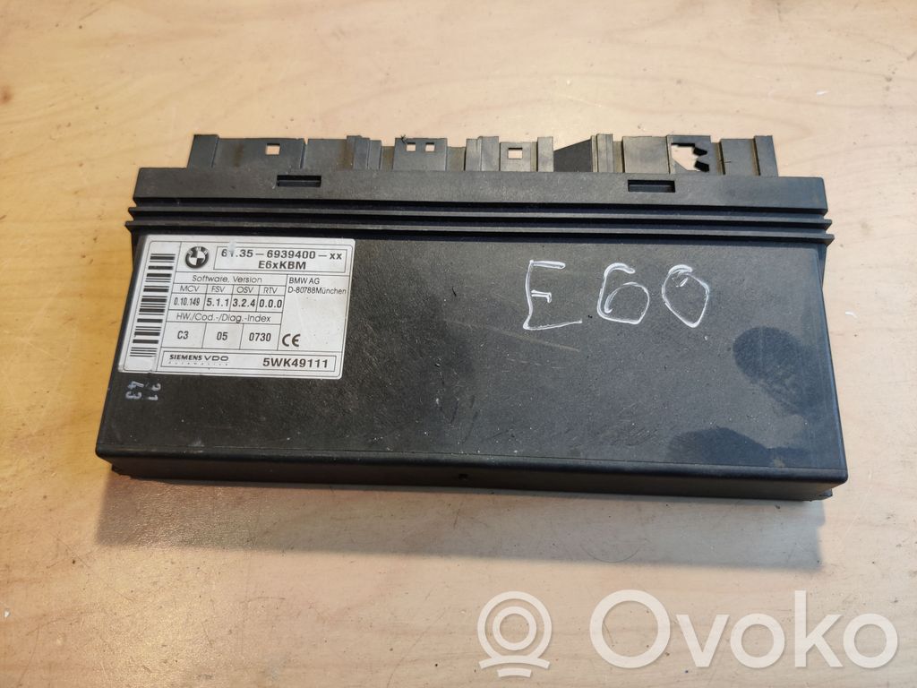 BMW 5 E60 E61 Módulo de confort/conveniencia 