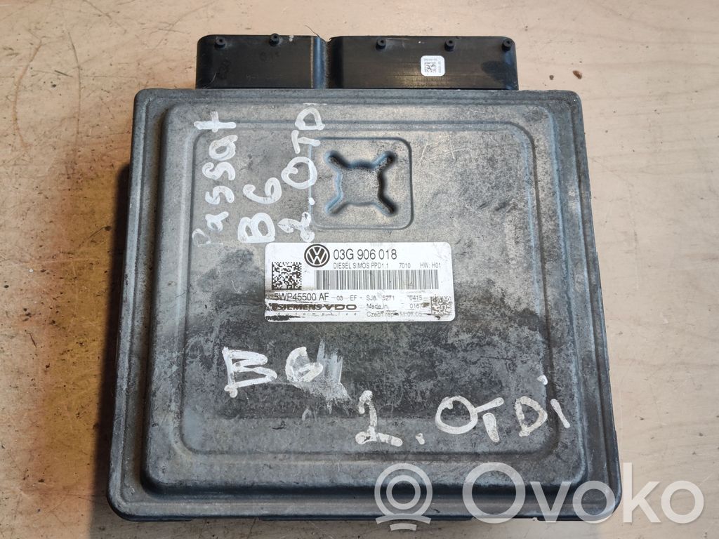 Engine control unit/module   03G906018,5WP45500AF
