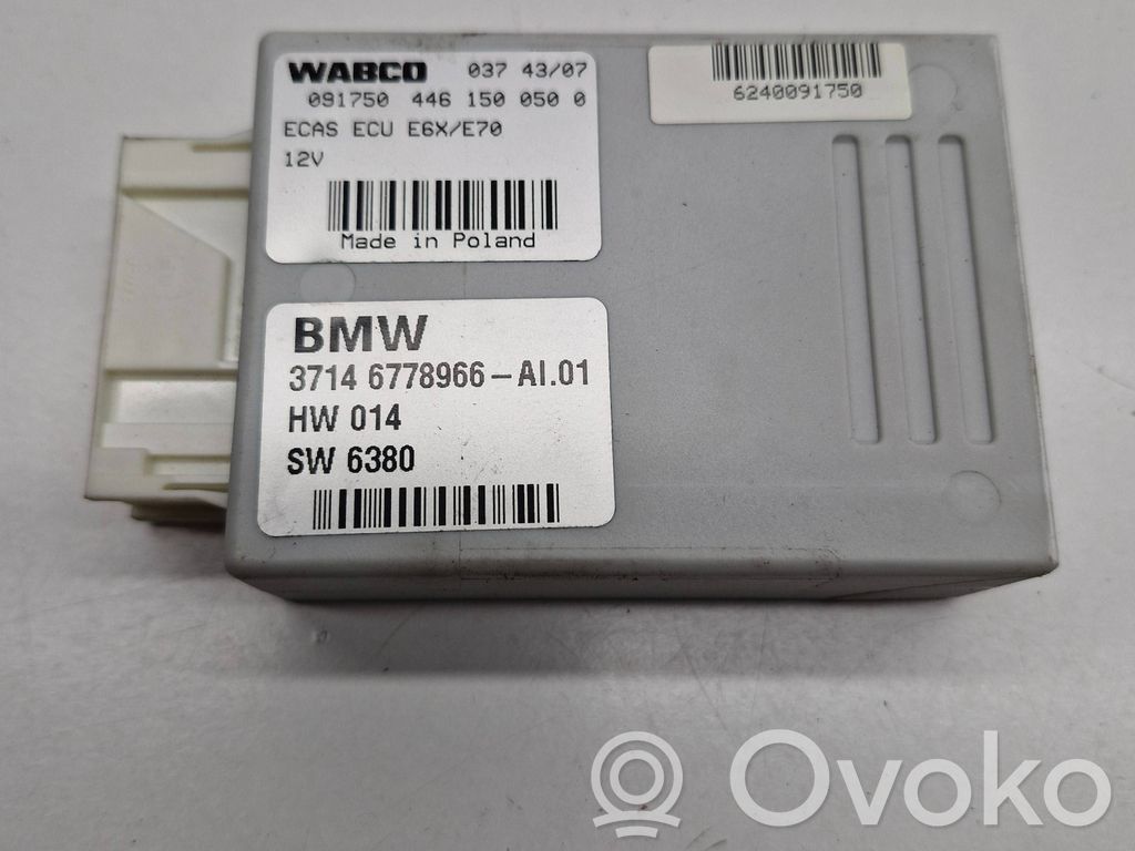 BMW X5 E70 Módulo de control de la suspensión neumática (trasera) 