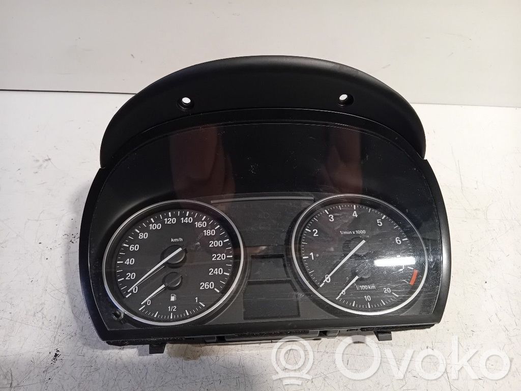 BMW 3 E90 E91 Spidometrs (instrumentu panelī) 