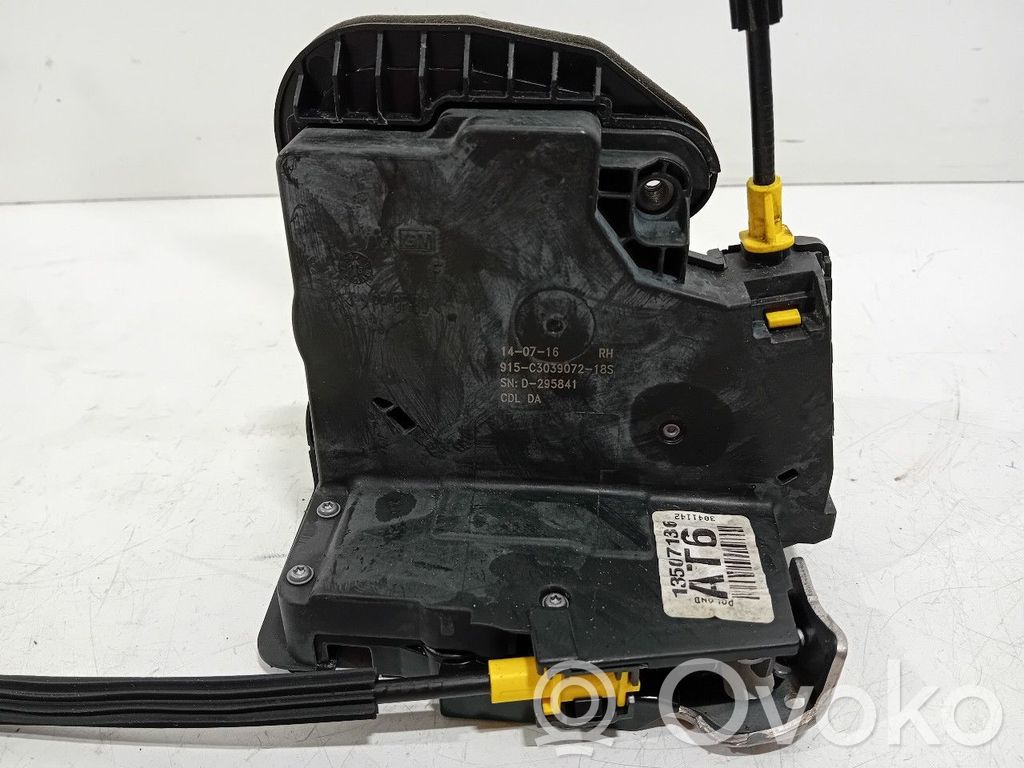 Opel Astra K Rear door lock 