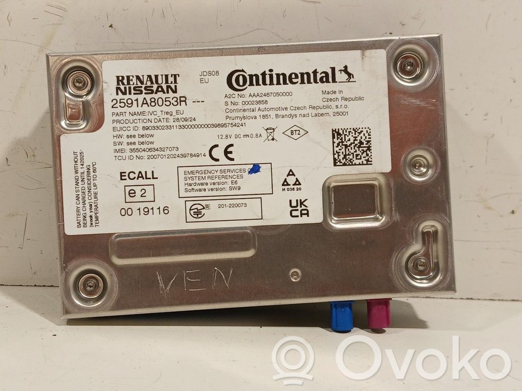 Renault Kangoo III GPS navigation control unit/module 