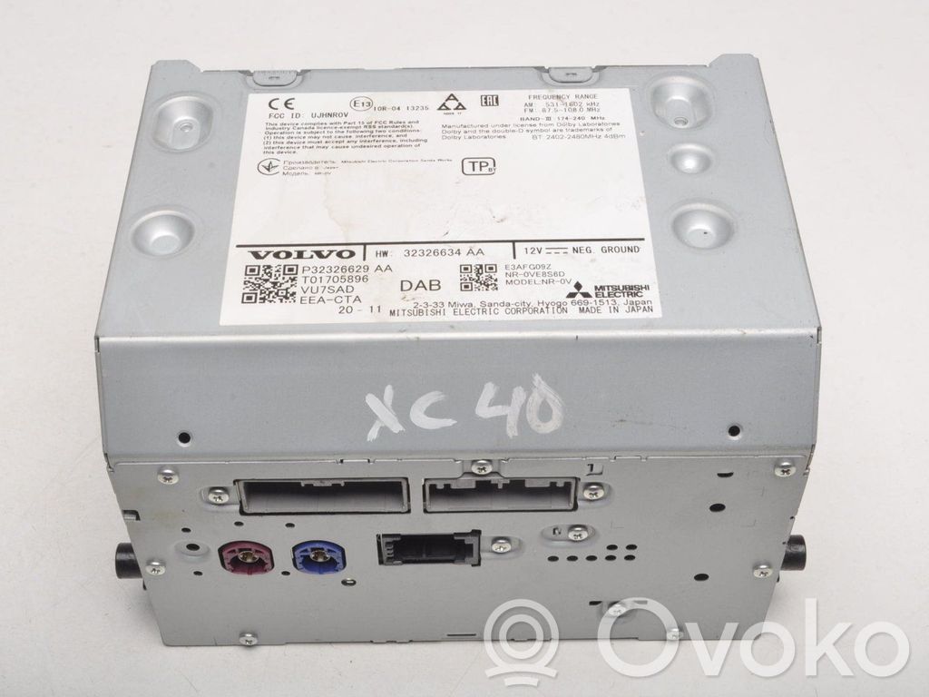 Volvo XC40 Stacja multimedialna GPS / CD / DVD 