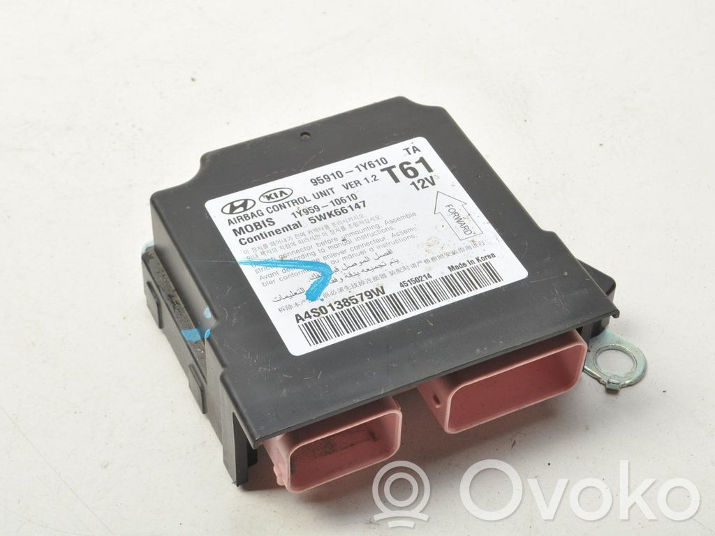 KIA Picanto Module de contrôle airbag 