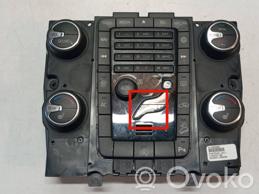 Volvo XC60 Climate control unit 